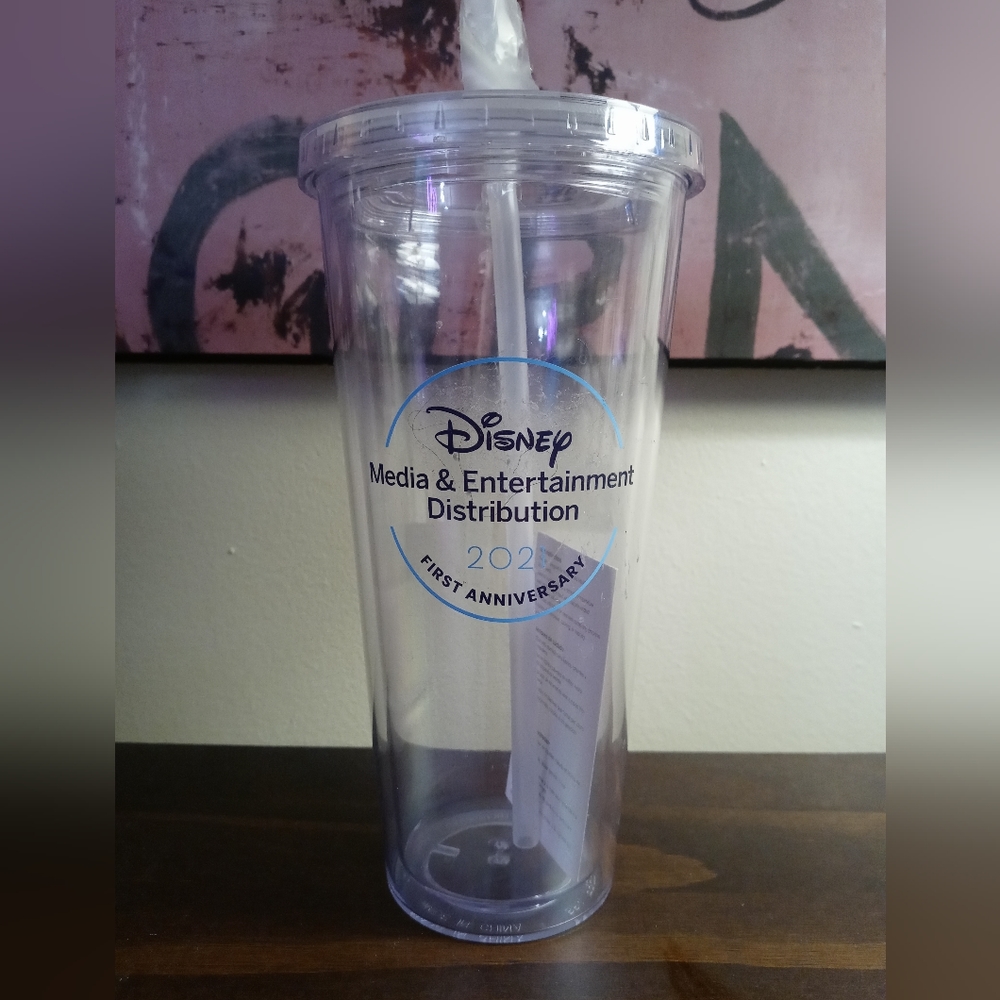 Disney Tumbler W Straw